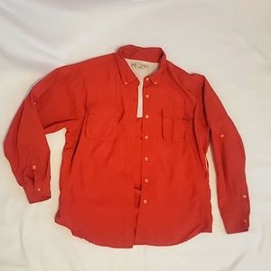 Exoficcio Vented Shirt Light Outdoor Fishing Women large Red